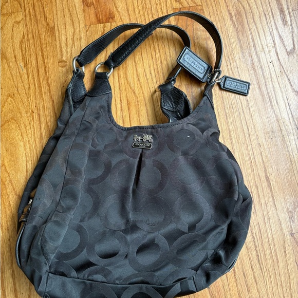 Coach Black Hobo Bag with Durable Fabric - Picture 1 of 4
